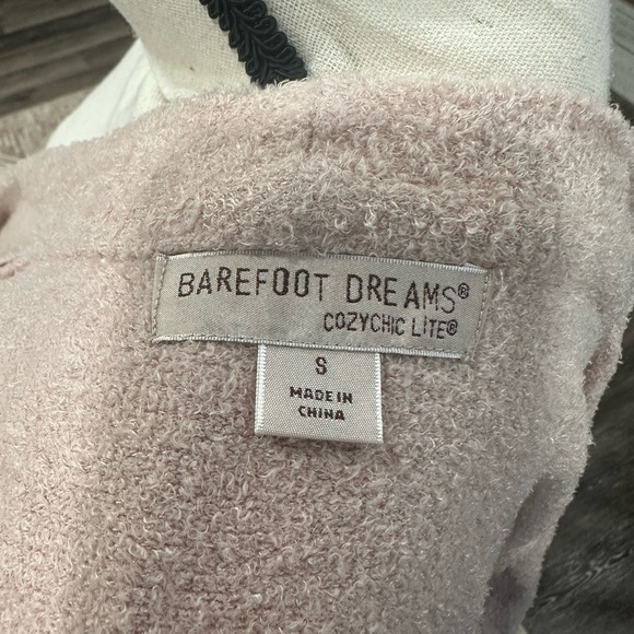 Barefoot Dreams Cozychic Lite Open Front Cardigan Sweater Blush Pink Small Soft - Picture 6 of 6